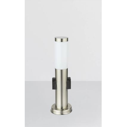 Globo - Udendørslampe med 2 stikkontakter 1xE27/23W/230V IP44