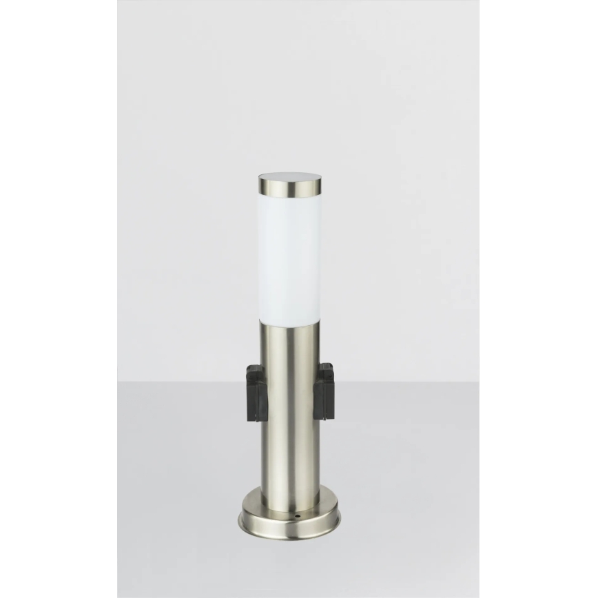 Globo - Udendørslampe med 2 stikkontakter 1xE27/23W/230V IP44