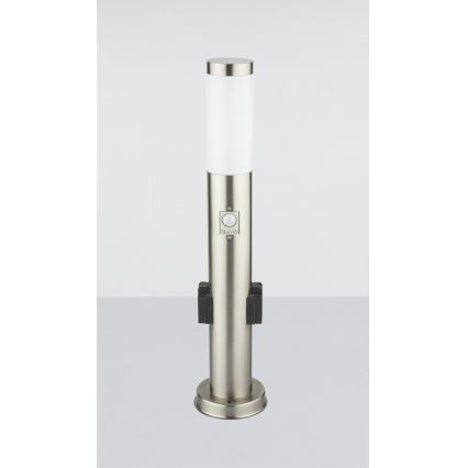 Globo - LED Udendørslampe med sensor og 2 stik LED/9W/230V 60 cm SCHUKO IP44