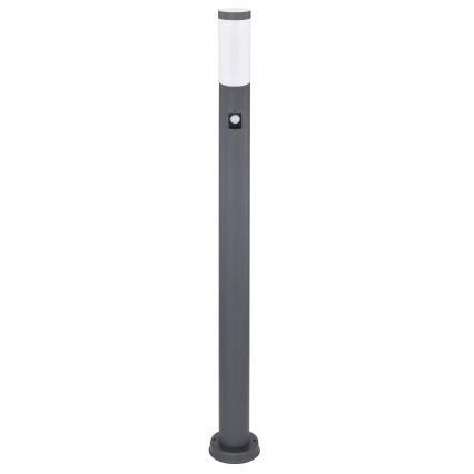 Globo - Udendørslampe med sensor 1xE27/15W/230V IP44 110 cm antracit