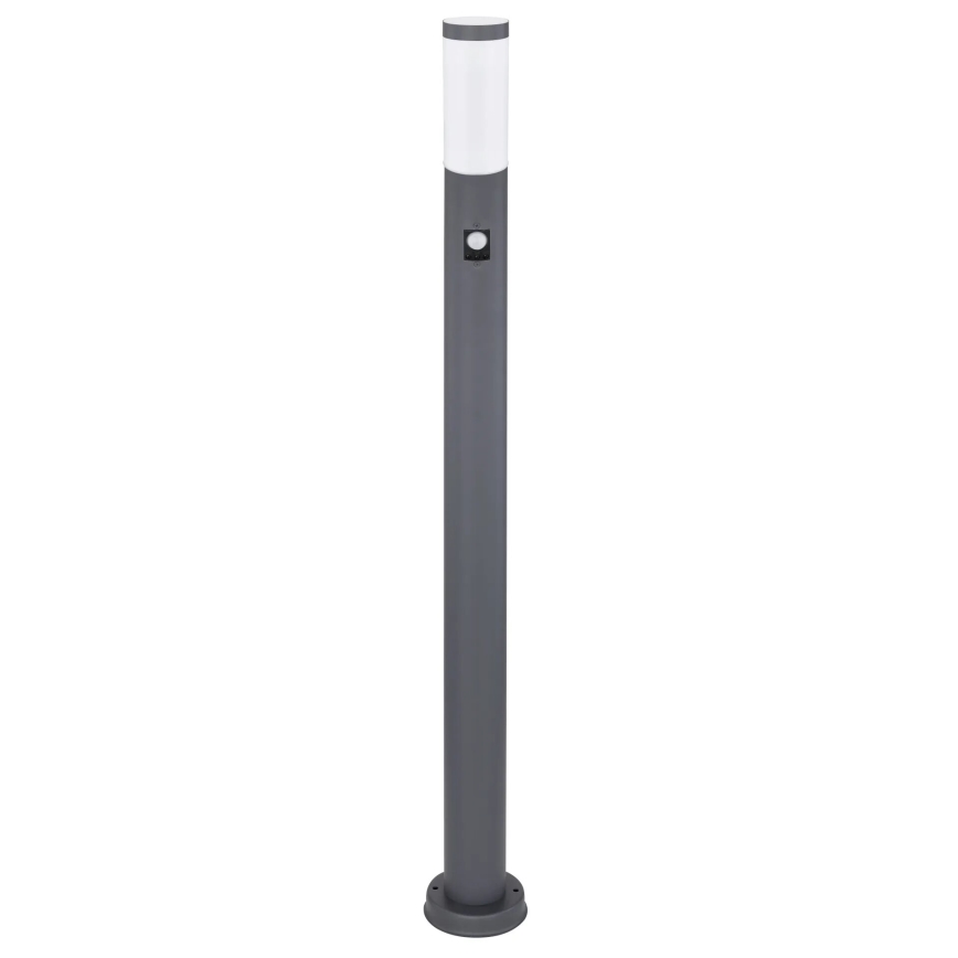 Globo - Udendørslampe med sensor 1xE27/15W/230V IP44 110 cm antracit