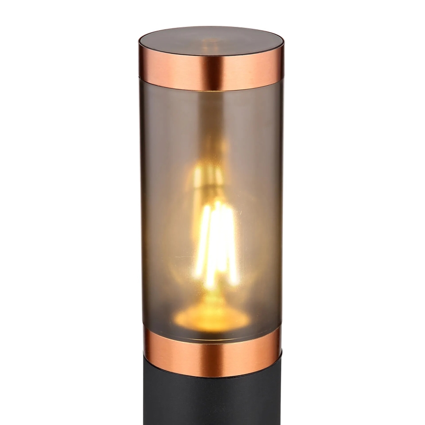 Globo - Udendørslampe 1xE27/23W/230V IP44 110 cm sort/kobber