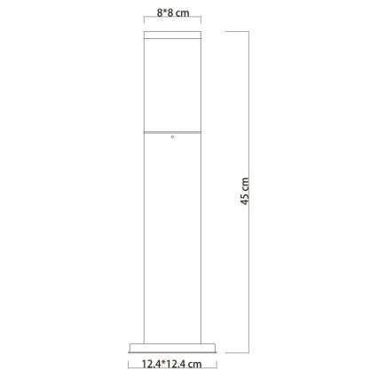 Globo - Udendørslampe 1xE27/15W/230V 45 cm IP44