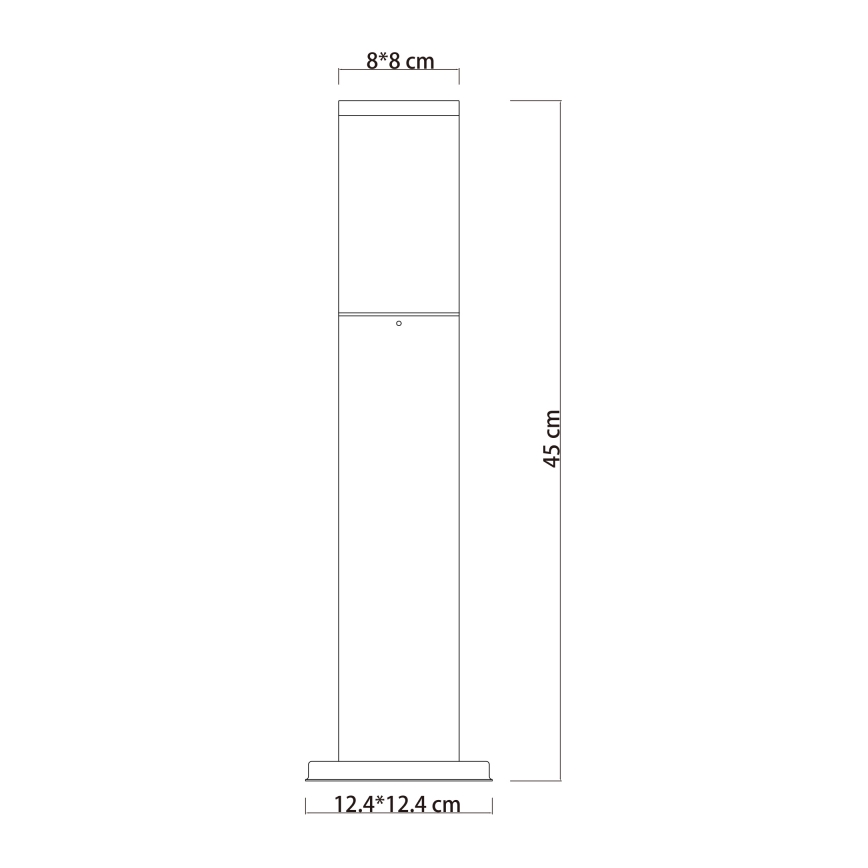 Globo - Udendørslampe 1xE27/15W/230V 45 cm IP44