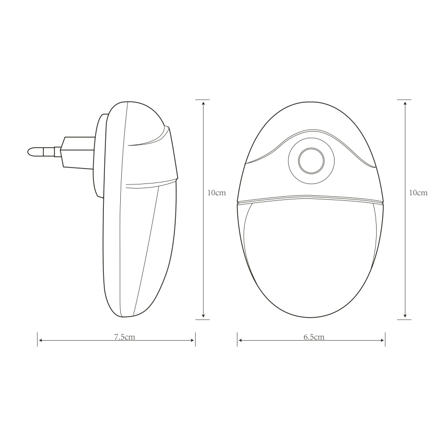 Globo - LED Vågelampe med sensor 4xLED/0,6W/230V 6500K