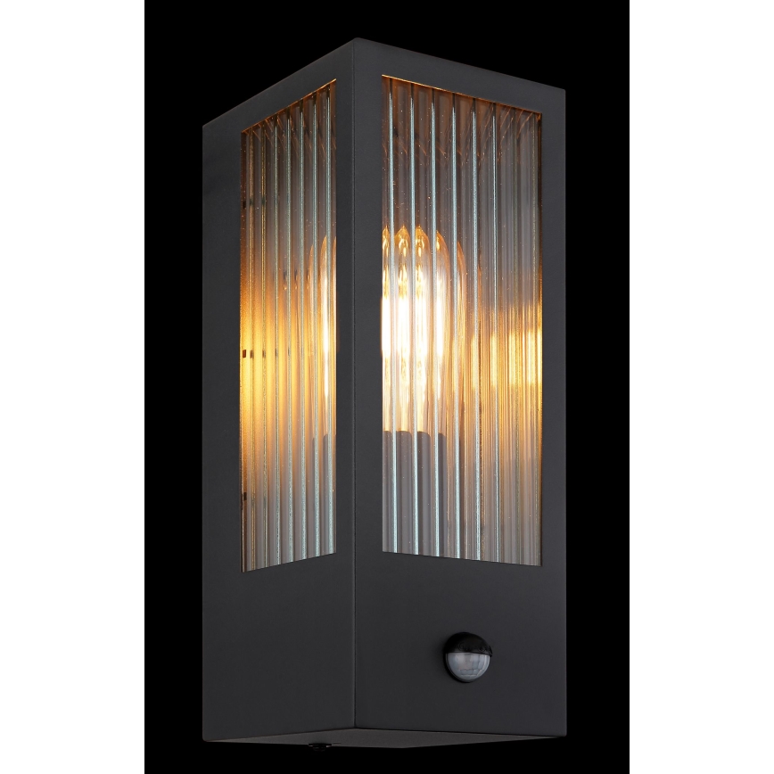 Globo væglampe med sensor 1xE27/60W/230V IP44