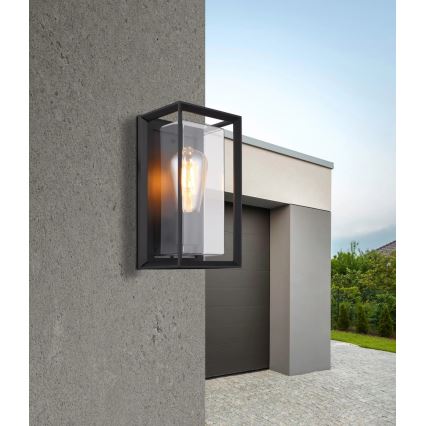 Globo - Udendørs væglampe 1xE27/60W/230V IP44 sort