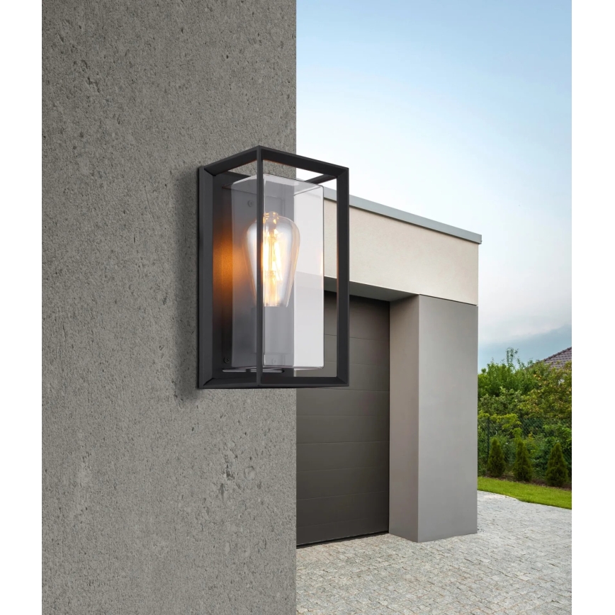 Globo - Udendørs væglampe 1xE27/60W/230V IP44 sort