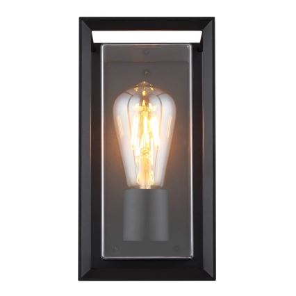 Globo - Udendørs væglampe 1xE27/60W/230V IP44 sort