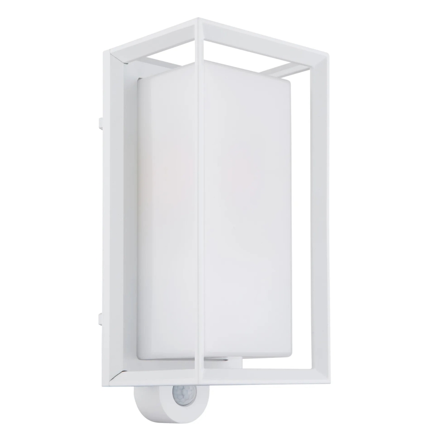 Globo - Udendørs væglampe med sensor 1xE27/60W/230V IP44 hvid