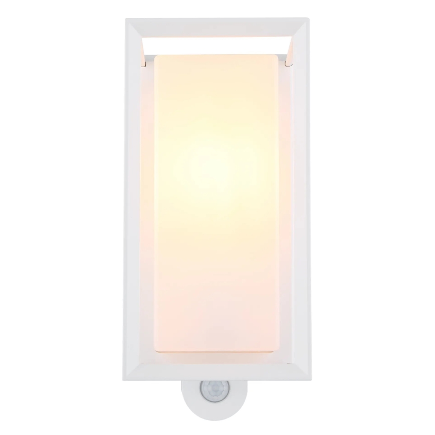 Globo - Udendørs væglampe med sensor 1xE27/60W/230V IP44 hvid