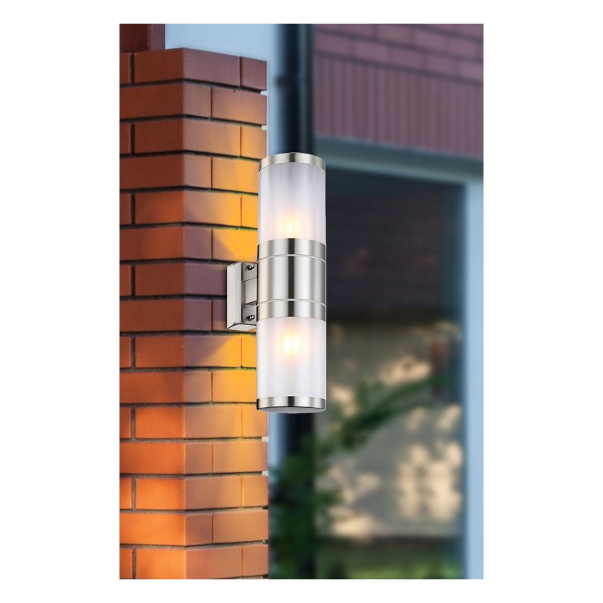 Globo - Udendørs væglys 2xE27/60W/230V IP44