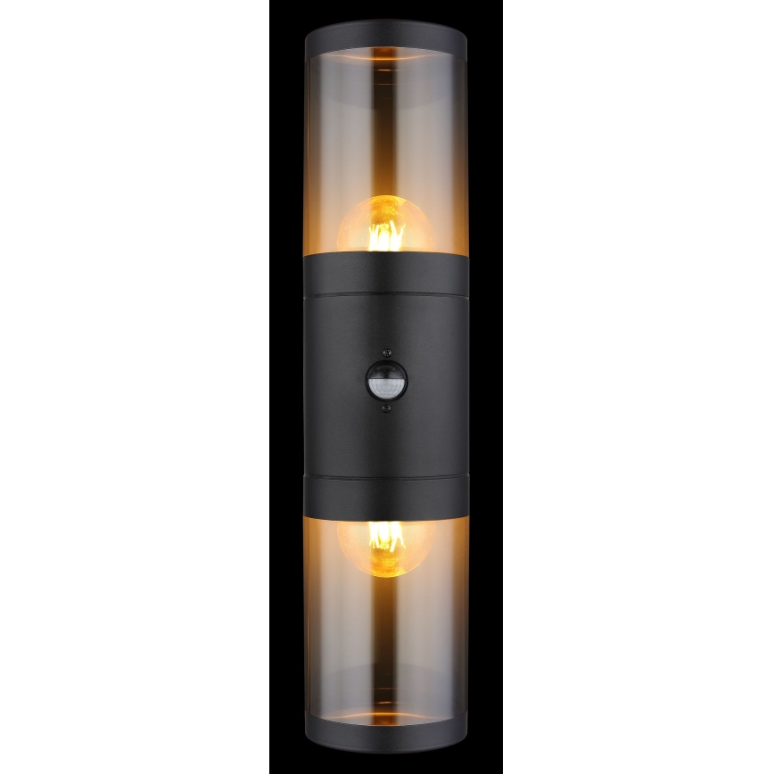 Globo væglampe med sensor 2xE27/40W/230V IP44