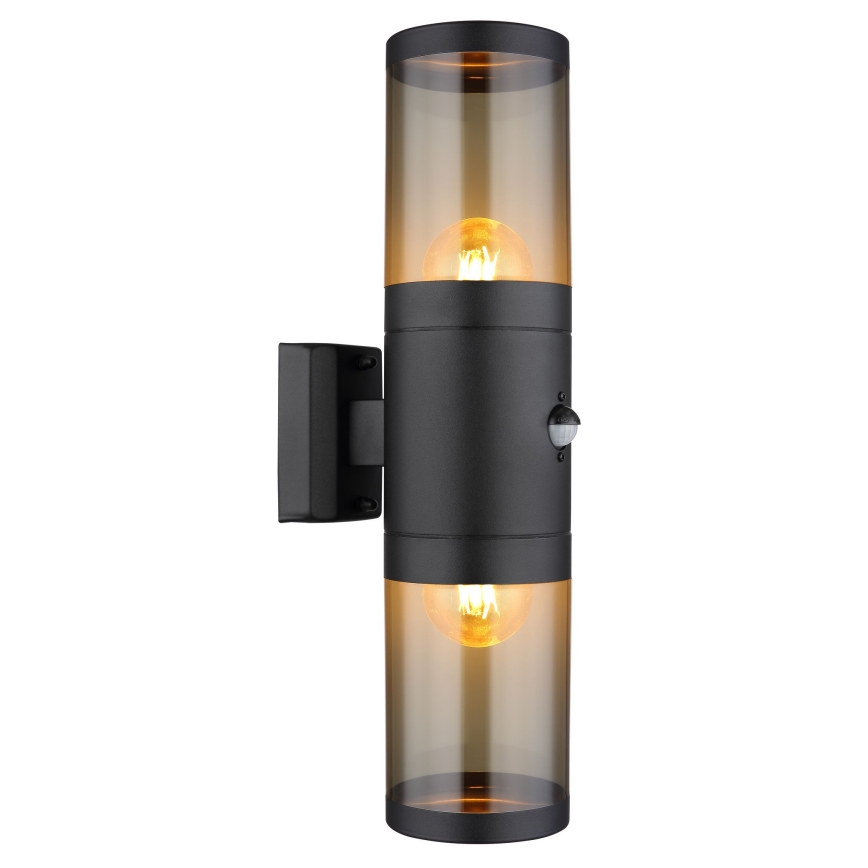 Globo væglampe med sensor 2xE27/40W/230V IP44