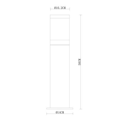 Globo - Udendørslampe 1xE27/60W/230V 50 cm IP44