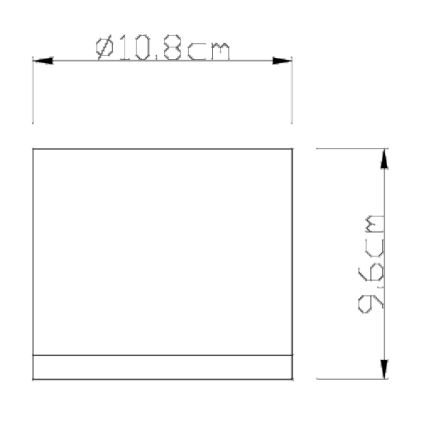 Globo - Udendørs loftlampe 1xGX53/11W/230V IP44