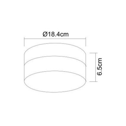 Globo - Badeværelseslampe 1xE27/60W/230V diameter 18,4 cm IP44