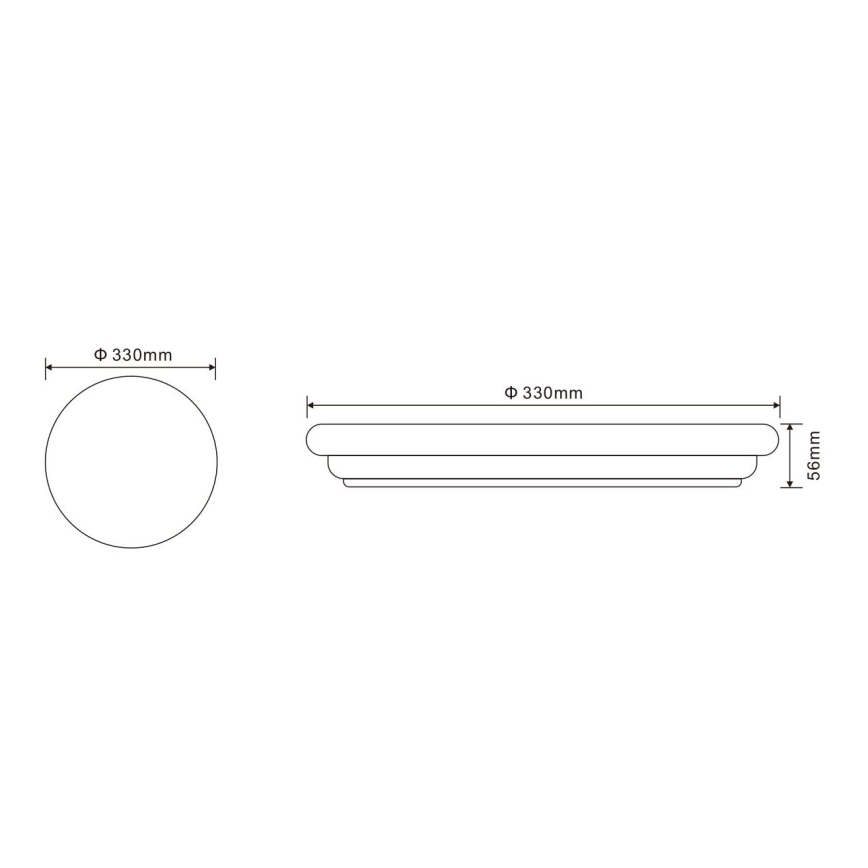Globo - Udendørs LED loftslampe 1xLED/24W/230V IP54