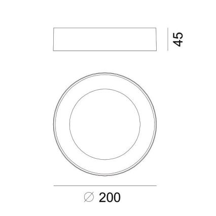 Globo - Udendørs LED loftlampe LED/12W/230V IP54
