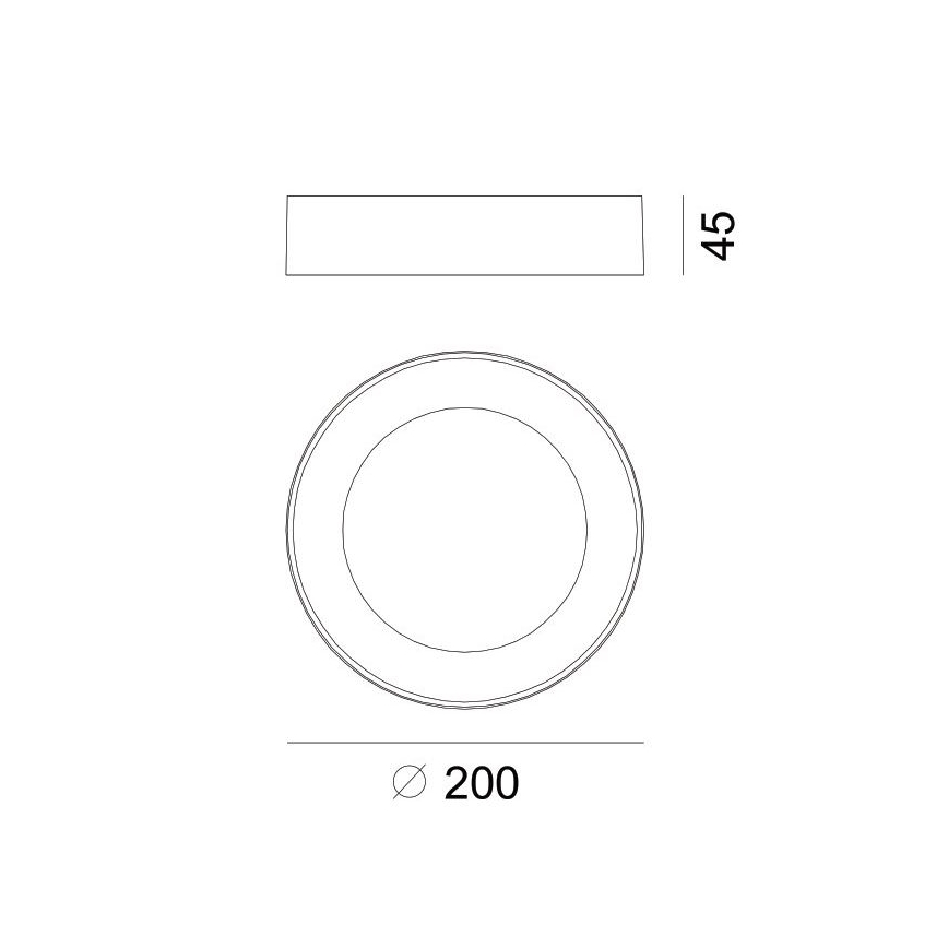 Globo - Udendørs LED loftlampe LED/12W/230V IP54