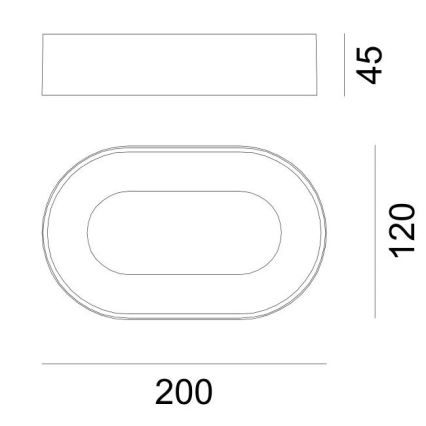 Globo - Udendørs LED væglampe LED/12W/230V IP65