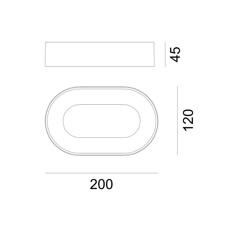 Globo - Udendørs LED væglampe LED/12W/230V IP65