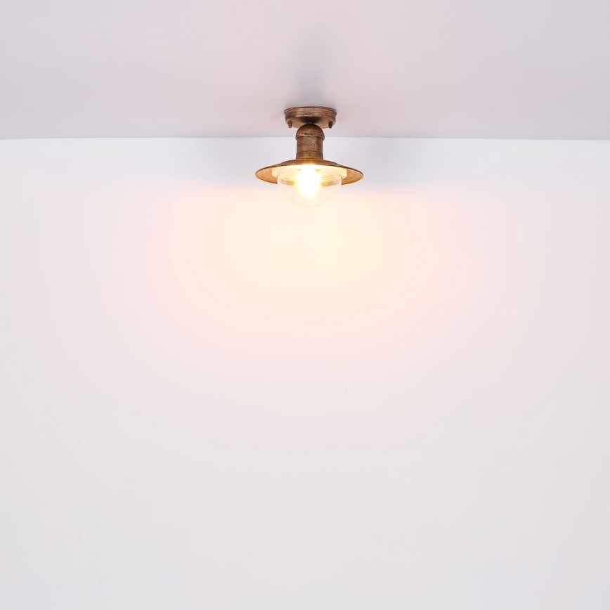 Globo - Udendørs loftlampe 1xE27/15W/230V IP44 rustfarvet