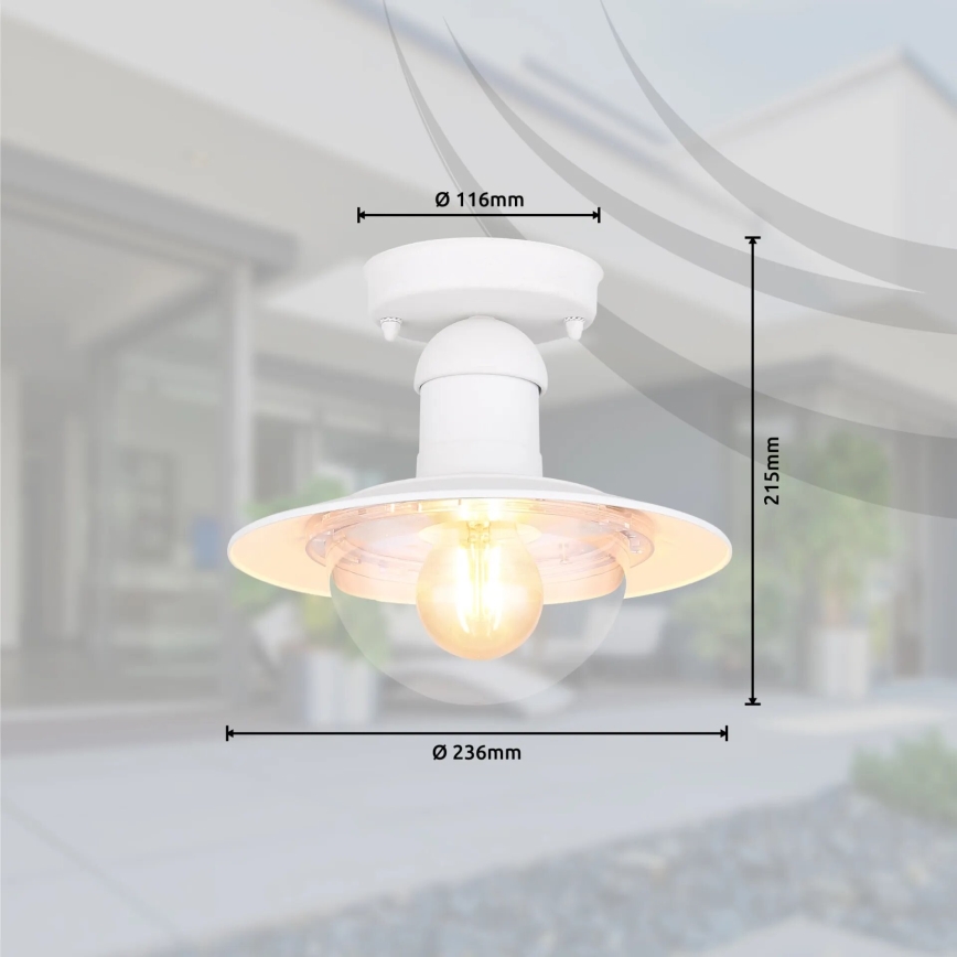Globo 3274DW - Loftlampe LINDA 1xE27/15W/230V