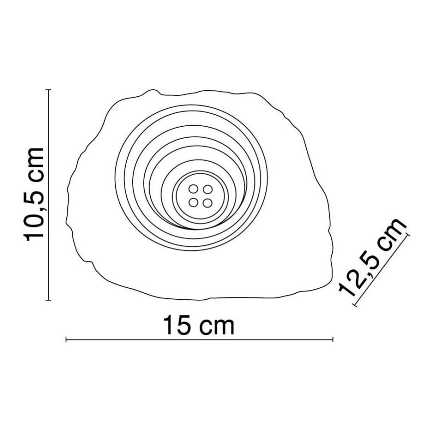 Globo - Dekorativ LED solcellelampe 4xLED/0,06W/1,2V IP44 200 mAh