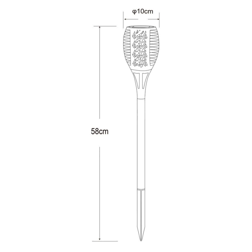 Globo - LED solcellelampe 36xLED/0,1W/1,2V IP44