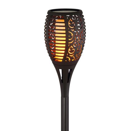 Globo - LED solcellelampe LED/5,4W/3V 1800K IP44 sort