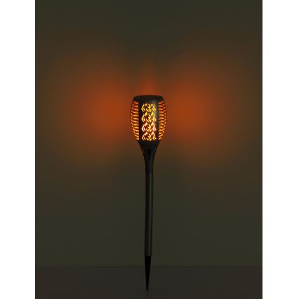 Globo - LED solcellelampe LED/3,6W/3V 1800K IP44 skinnende krom