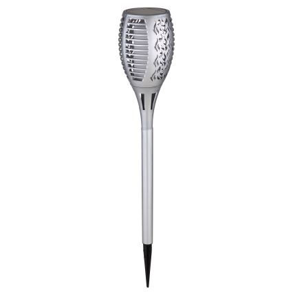 Globo - LED solcellelampe LED/3,6W/3V 1800K IP44 skinnende krom
