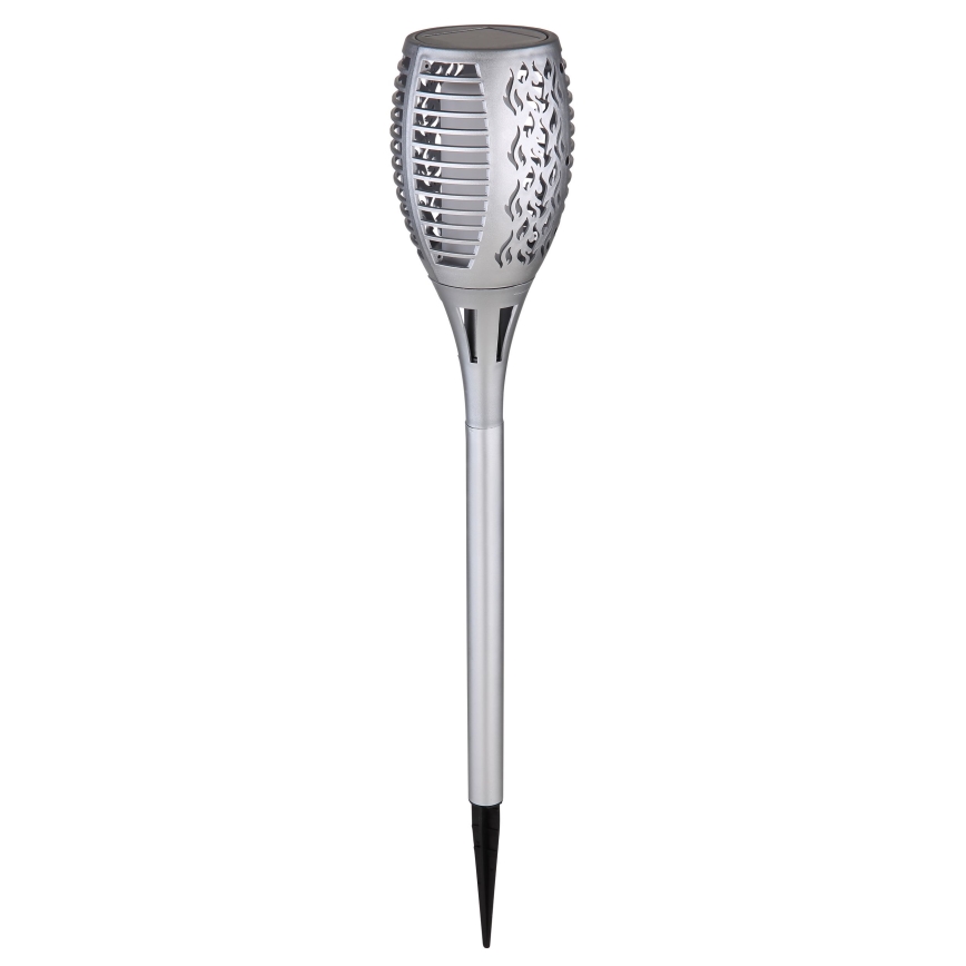 Globo - LED solcellelampe LED/3,6W/3V 1800K IP44 skinnende krom