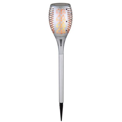 Globo - LED solcellelampe LED/3,6W/3V 1800K IP44 skinnende krom