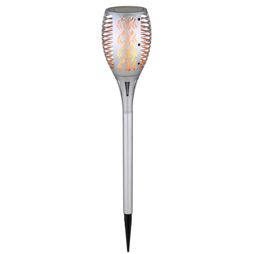 Globo - LED solcellelampe LED/3,6W/3V 1800K IP44 skinnende krom