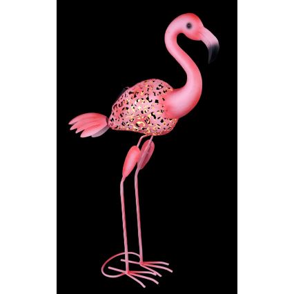 Globo - LED-solcellelampe LED/3V IP44 300 mAh flamingo
