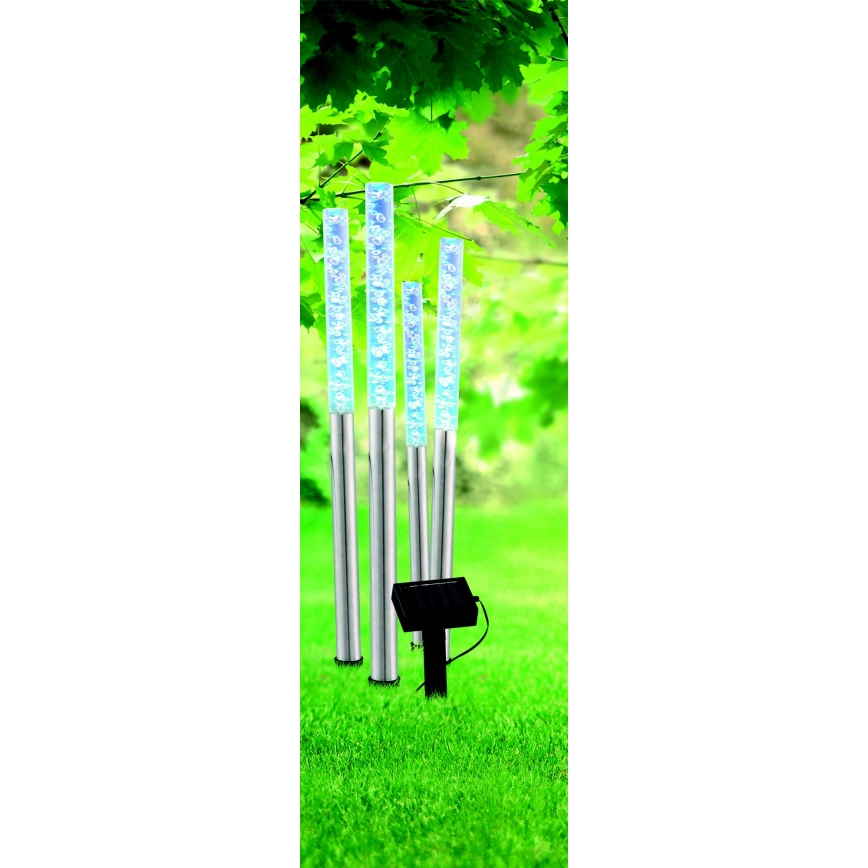 Globo - SÆT 4x LED solcellelampe 4xLED/0,07W IP44 600 mAh