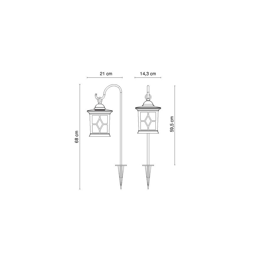 Globo - LED solcellelampe LED/0,05W/3,2V IP44 300 mAh