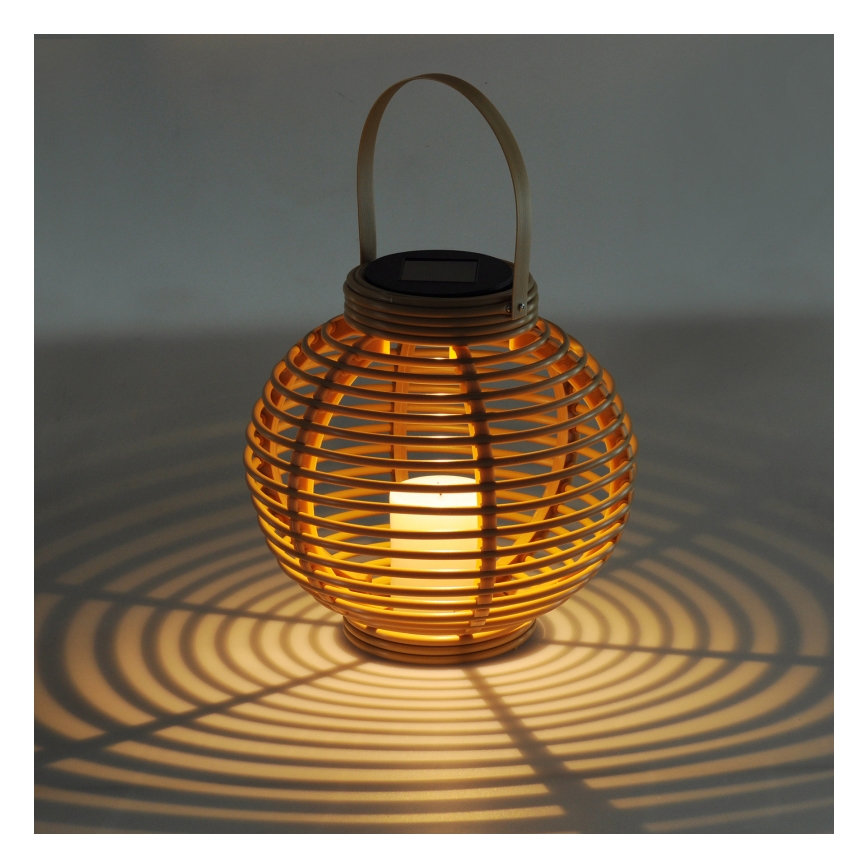 Globo - LED solcellelampe LED/0,06W/3,2V IP44 Rattan