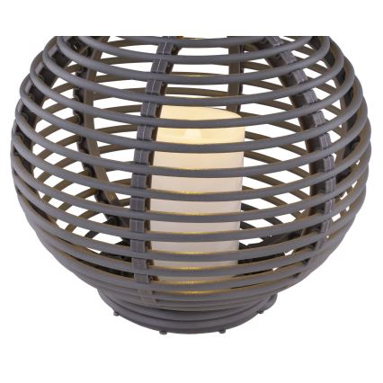 Globo - LED solcellelampe LED/0,06W/3,2V IP44 Rattan