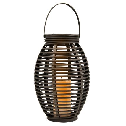 Globo - LED solcellelampe LED/0,06W/3,2V IP44 200 mAh Rattan