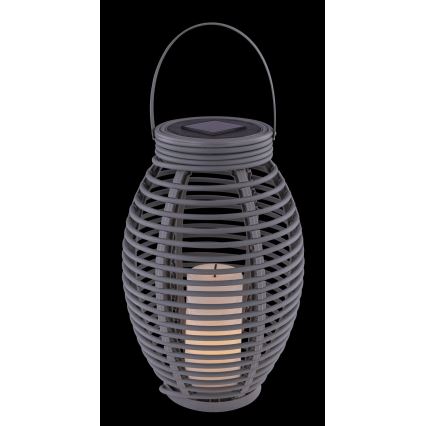 Globo - LED solcellelampe LED/0,06W/3,2V IP44 200 mAh Rattan