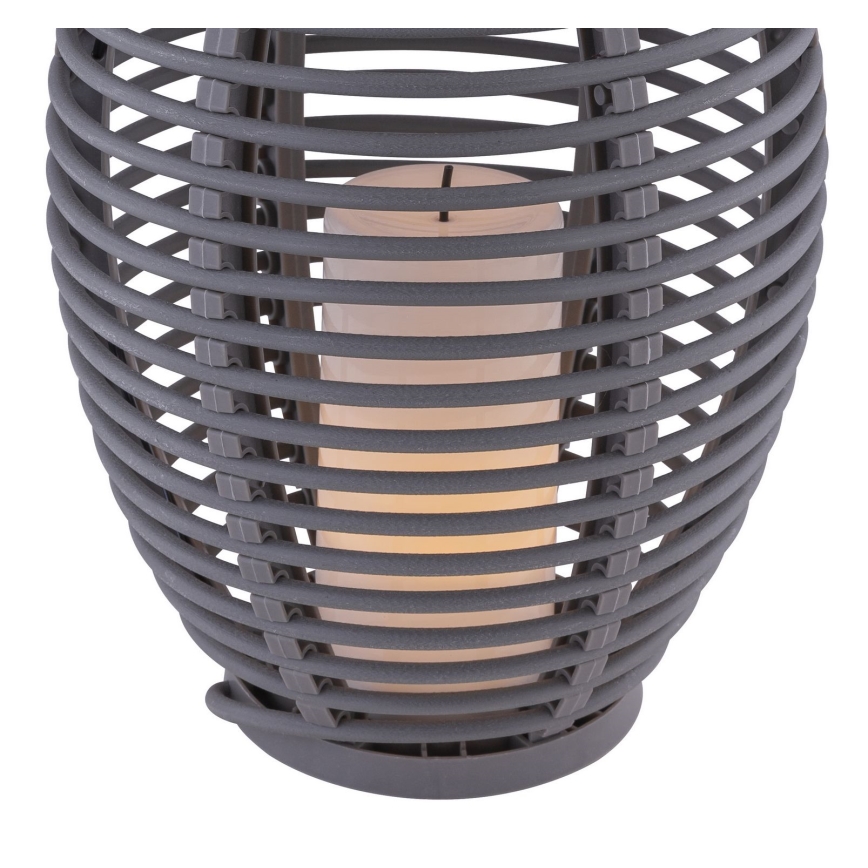 Globo - LED solcellelampe LED/0,06W/3,2V IP44 200 mAh Rattan