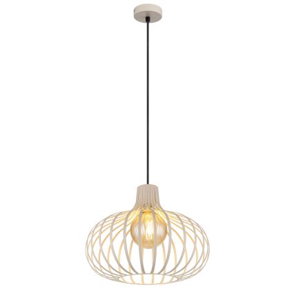 Globo - Pendel på wire 1xE27/40W/230V beige