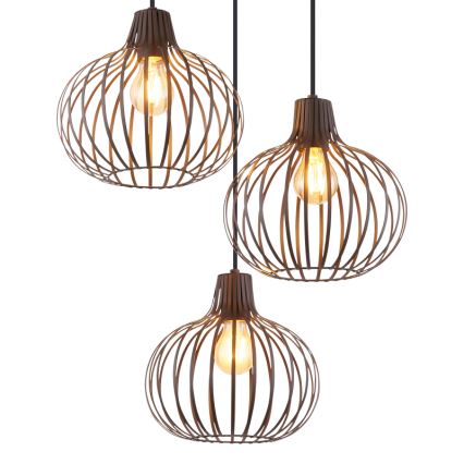 Globo - Pendel på ledning 3xE27/40W/230V