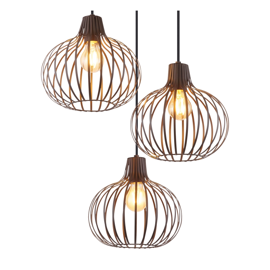Globo - Pendel på ledning 3xE27/40W/230V