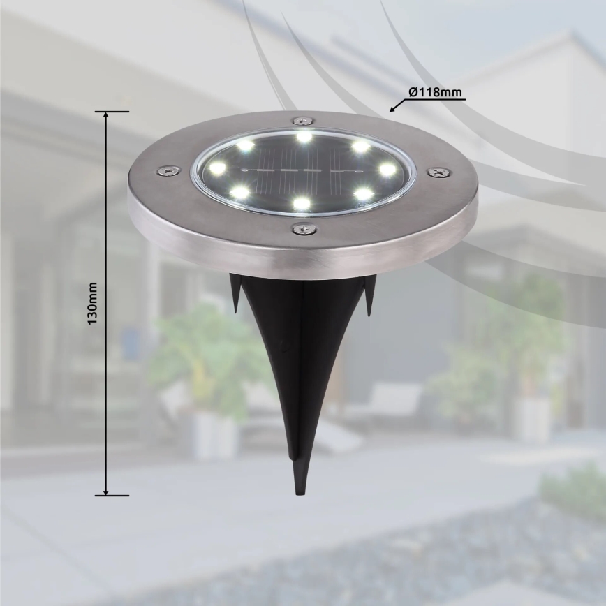 Globo - SÆT med 4 LED solcellelamper LED/0,1W/3V IP44 300 mAh