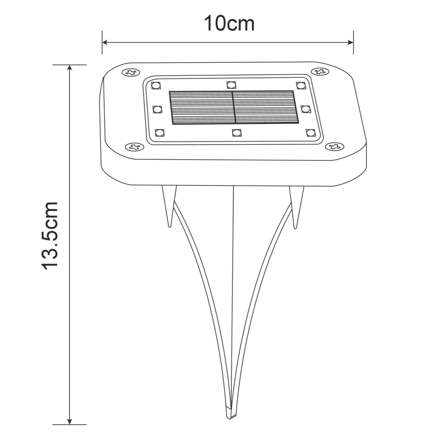 Globo - SÆT 2x LED solcellelampe LED/0,8W/1,2V IP44 300 mAh