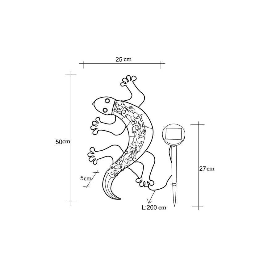Globo - Soldrevet LED dekoration LED/0,06W/3V IP44